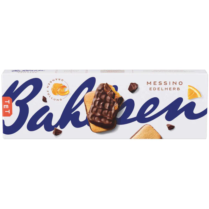 Bahlsen Messino Edelherb Feingebäck mit Orangenfruchtfüllung 125g
