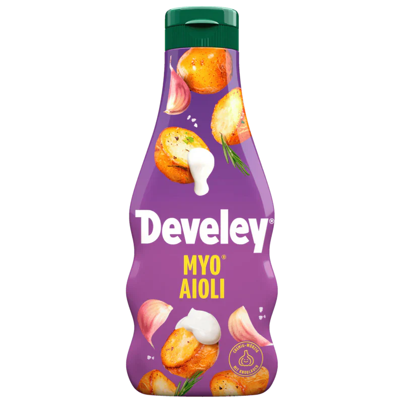 Develey MYO® Aioli vegane Salatcreme mit Knoblauch 235ml / 7.95 fl.oz.