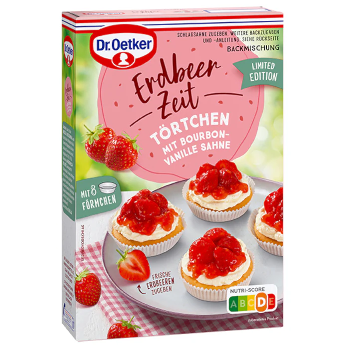 Dr. Oetker Erdbeer Zeit Törtchen Backmischung