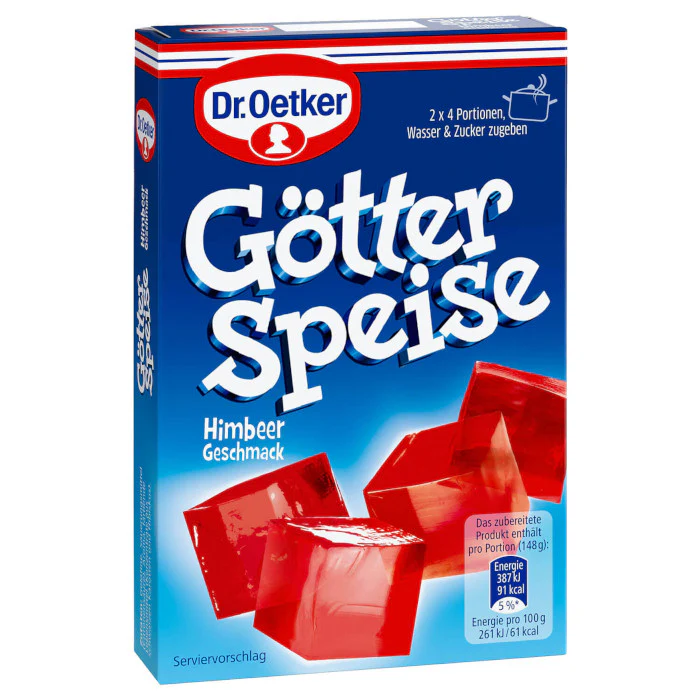 Dr. Oetker Götterspeise Himbeer-Geschmack 26,8g / 0.94oz