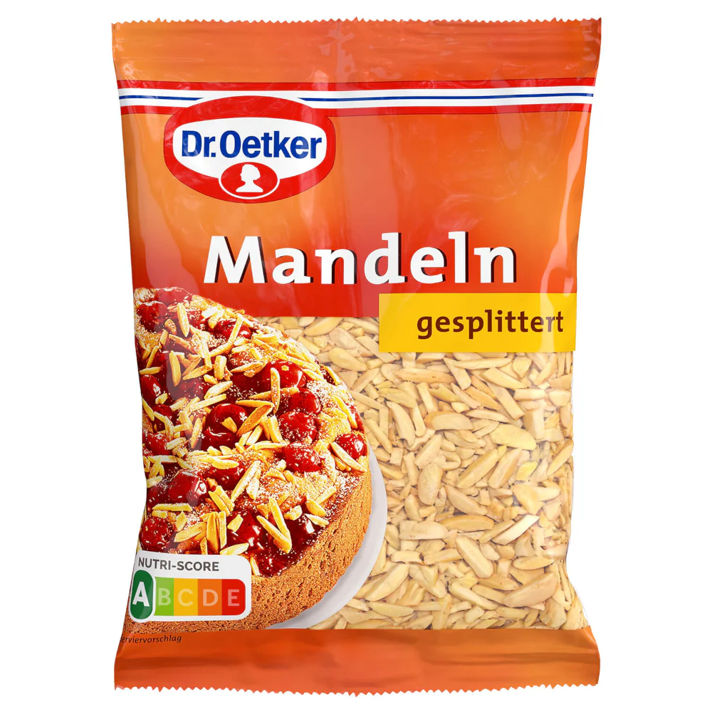 Dr. Oetker Mandeln gesplittert 100g / 3.52oz