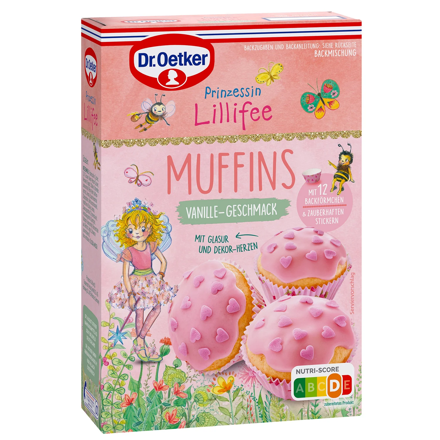 Dr. Oetker Prinzessin Lillifee Vanille Muffins Backmischung 397g