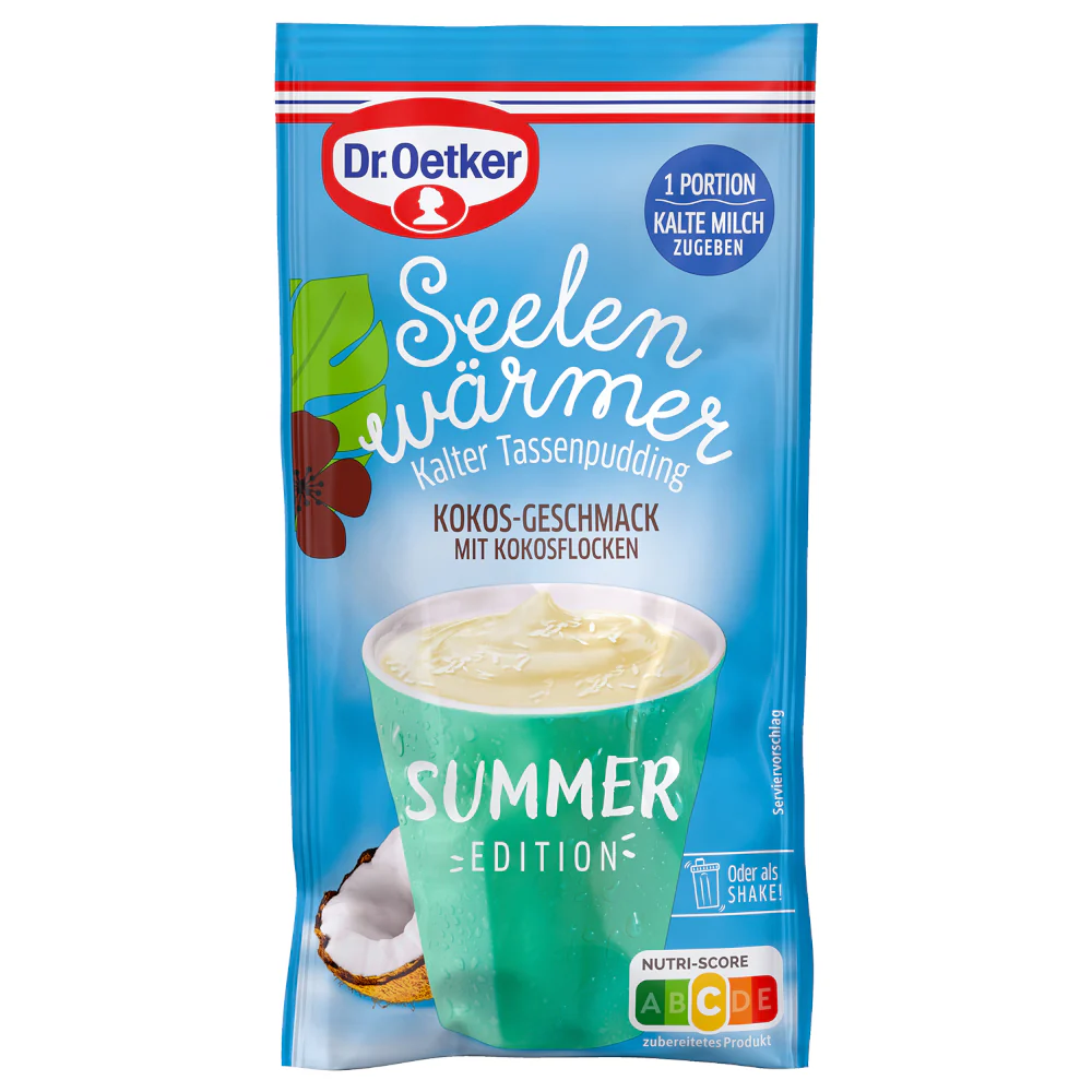 Dr. Oetker SeelenwÀrmer Kokos-Geschmack, kalter Tassenpudding 40g