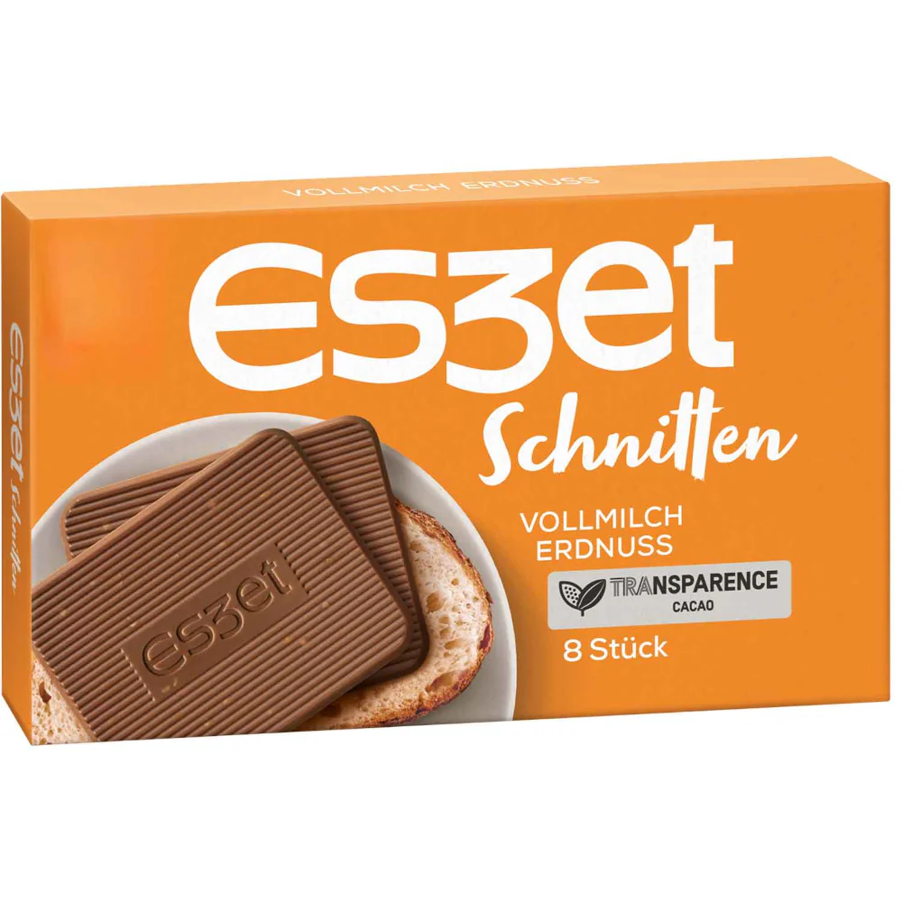 Eszet Schnitten Erdnuss Vollmilch Schokolade 8er 75g / 2.64oz