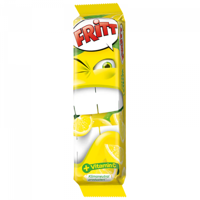 FRITT Zitrone Kaubonbonstreifen 70g / 2.46oz
