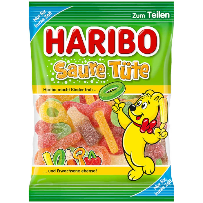 HARIBO Saure Tüte Fruchtgummi 175g