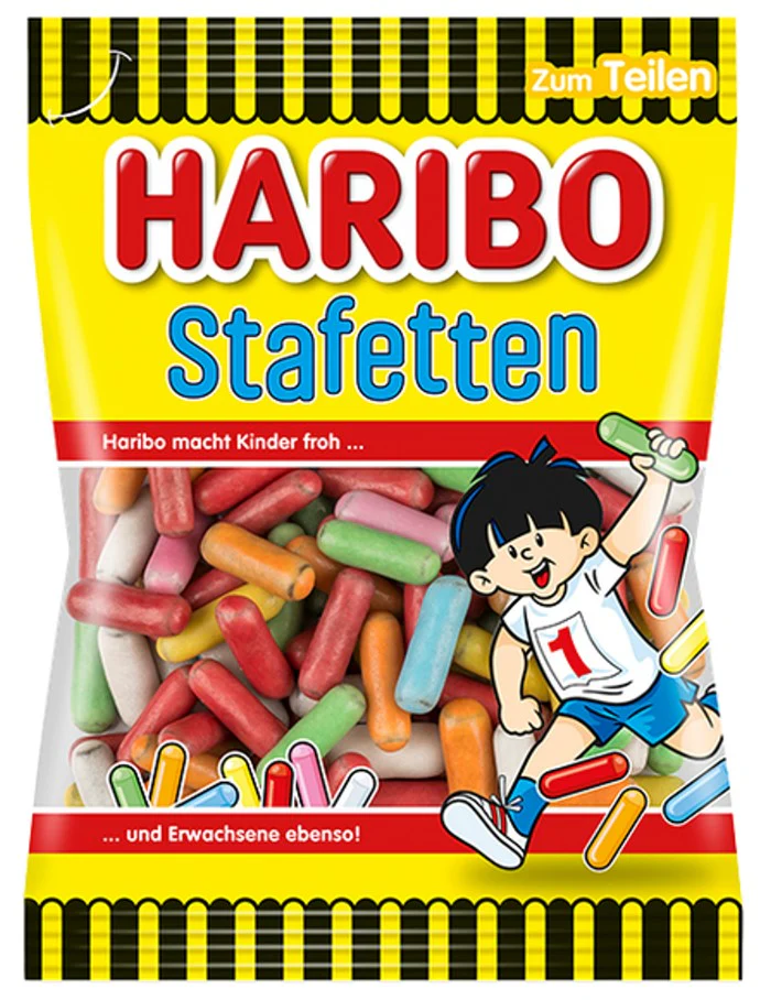 HARIBO Stafetten Lakritz-Dragees 175g