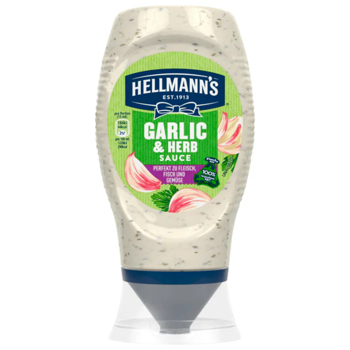 HELLMANN´S Garlic & Herb Sauce 250ml / 8.45 fl. oz.