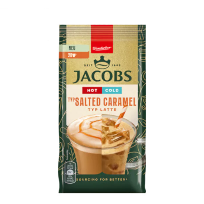 Jacobs Instant Cappuccino Typ Salted Caramel Latte Hot & Cold 340g / 12oz