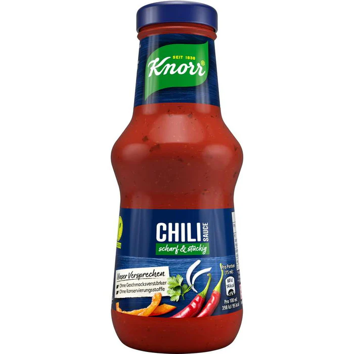Knorr Chili Sauce scharf & stückig 250ml / 8.45 fl. oz.