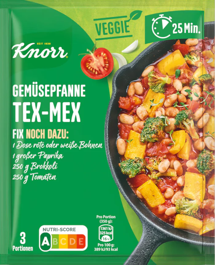 Knorr Fix Veggie für Gemüsepfanne Tex-Mex 33g / 1.16oz