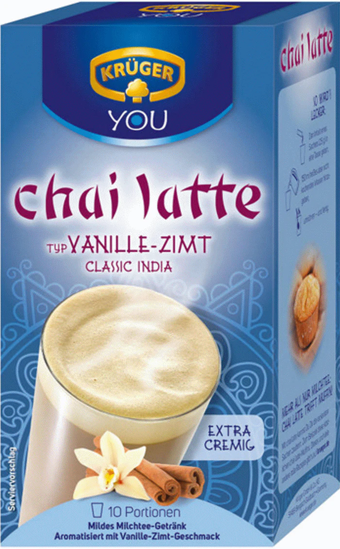 KrĂŒger Chai Latte Instant Milch-Tee-GetrĂ€nk Typ Vanille-Zimt 250g