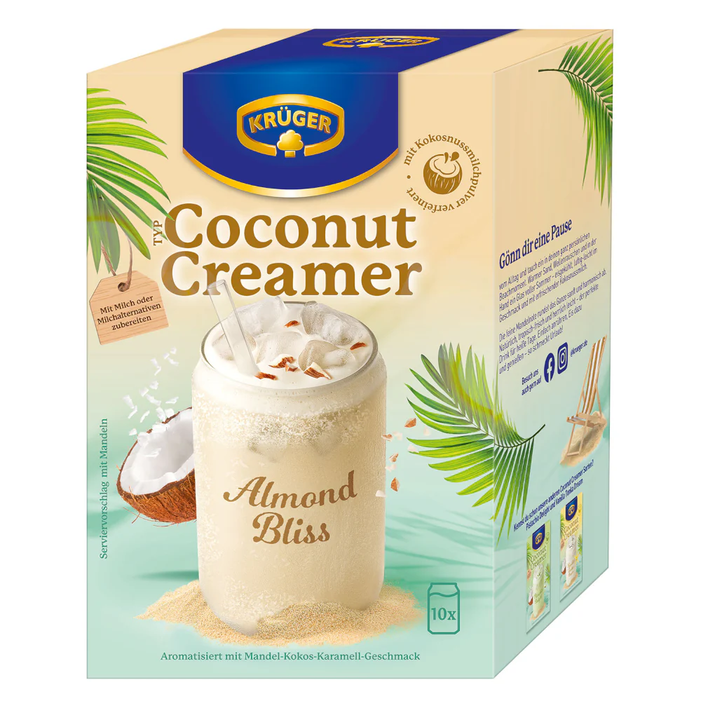 KRĂGER Coconut Creamer Almond Bliss GetrĂ€nkepulver 10er