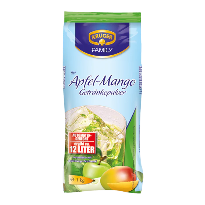 KRÜGER FAMILY Getränkepulver Apfel-Mango 1kg / 2.2lbs