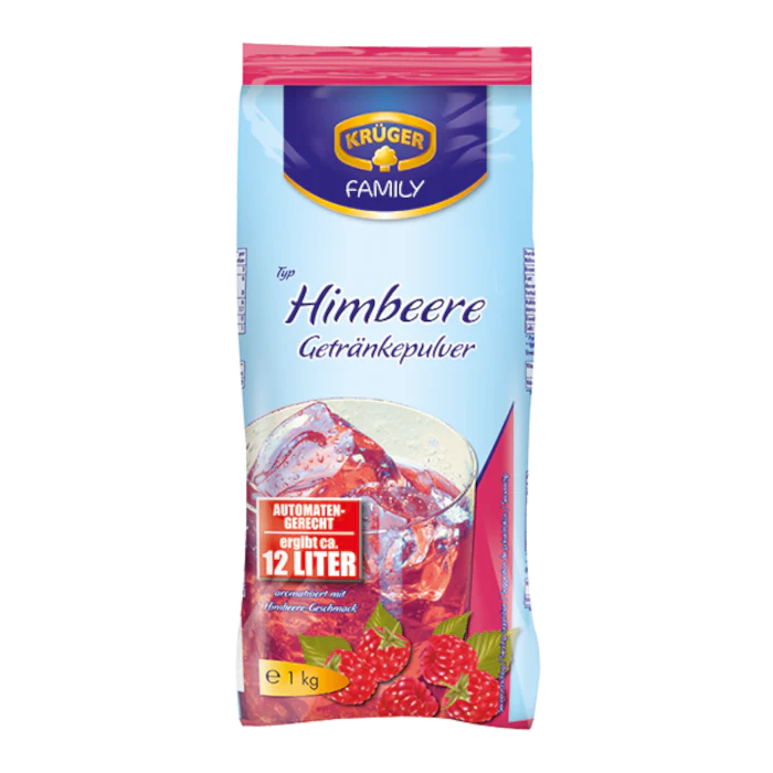 KRÜGER FAMILY Getränkepulver Himbeere 1kg / 2.2lbs