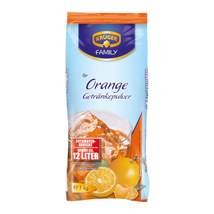 KRĂGER FAMILY GetrĂ€nkepulver Orange 1kg / 2.2lbs