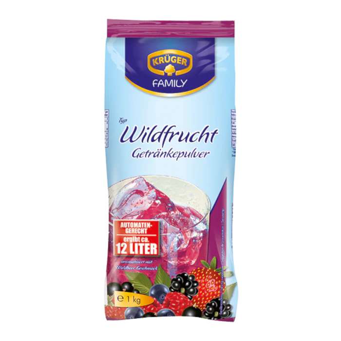 KRĂGER FAMILY GetrĂ€nkepulver Wildfrucht 1kg / 2.2lbs