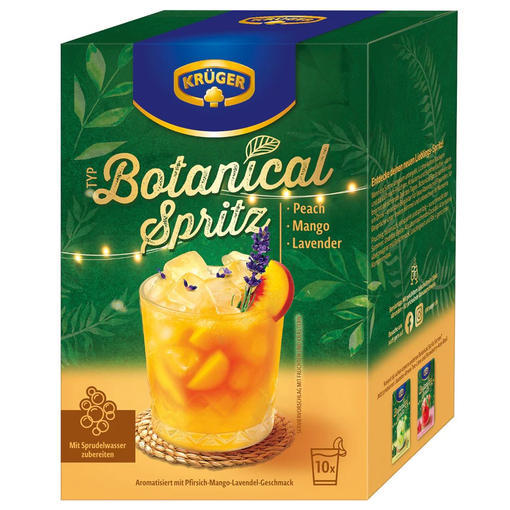 KRÜGER Typ Botanical Spritz Peach Mango Lavender 10er