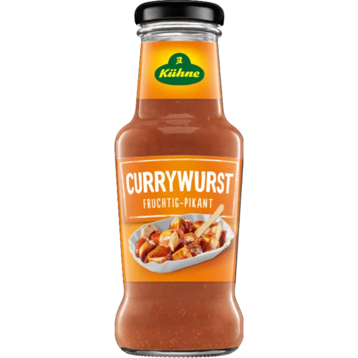 Kühne Gourmet Currywurst Sauce Fruchtig-Pikant 250ml / 8.45 fl. oz.