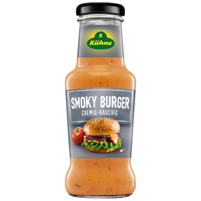 Kühne Gourmet Smoky Burger Sauce cremig-rauchig 250ml / 8.45 fl. oz.