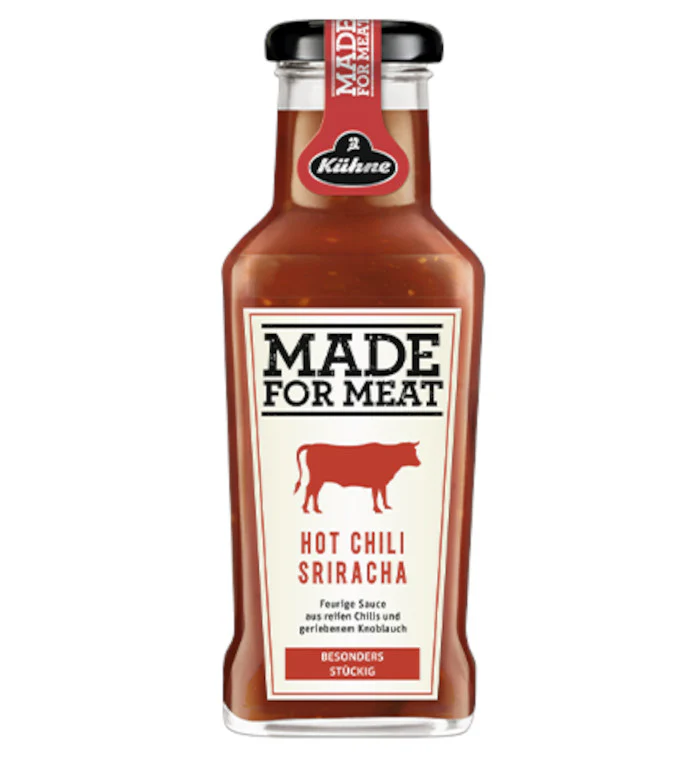 Kühne Made for Meat Hot Chili Sriracha Sauce 235ml / 8.28 fl. oz.