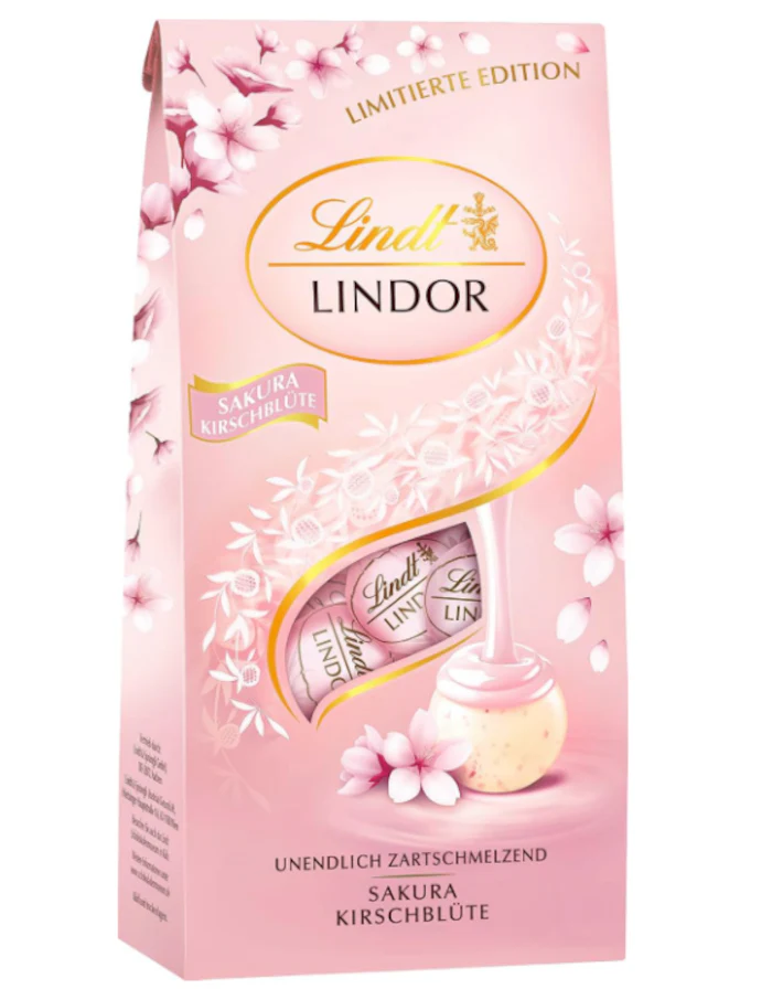 Lindt Lindor Schokoladen Kugeln Sakura Kirschblüte 137g / 4.83oz
