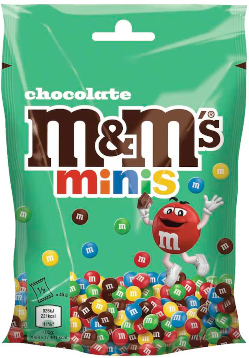 M&M'S Chocolate Minis, Dragierte Mini-Schokolinsen 135g / 4.76oz