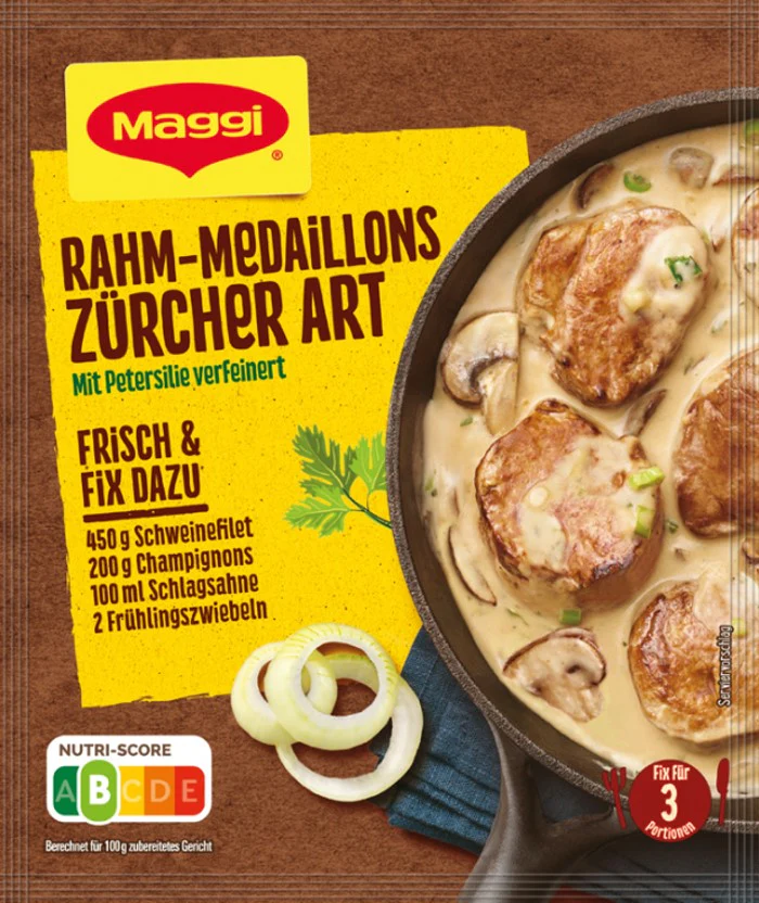 Maggi Fix für Rahm-Medaillons Zürcher Art 37g / 1.3oz
