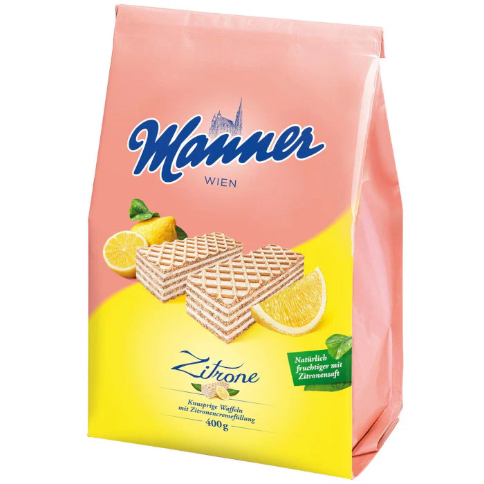 Manner Zitronen Waffel-Schnitten 400g / 14.1oz