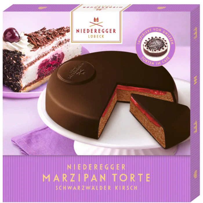 Niederegger Marzipan Torte Schwarzwälder Kirsch 185g / 6.52oz