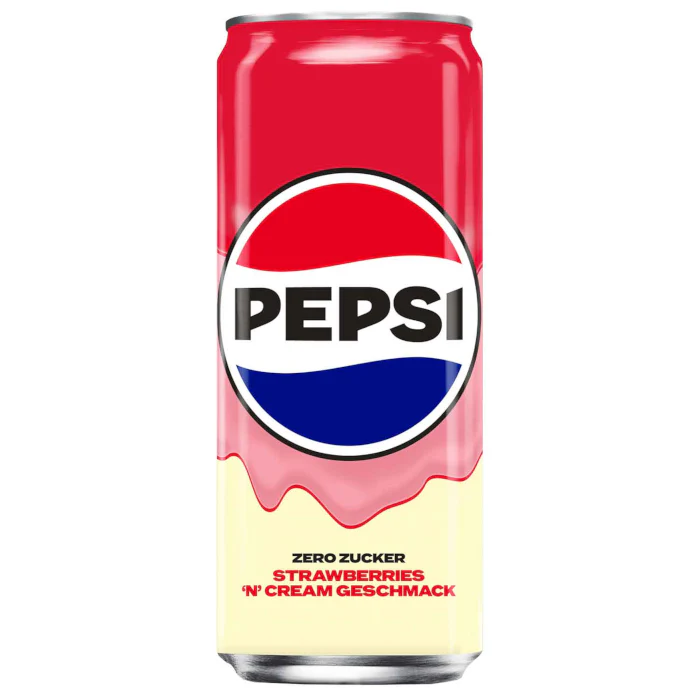 Pepsi Strawberries 'n' Cream Zero Sugar 330 ml / 11.16 fl. oz.