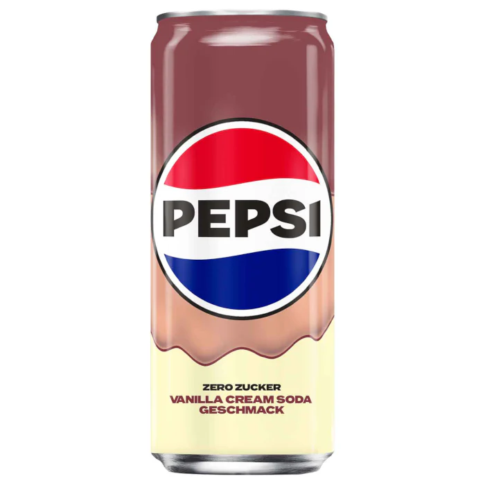 Pepsi Vanilla Cream Soda Zero Sugar 330 ml / 11.16 fl. oz.