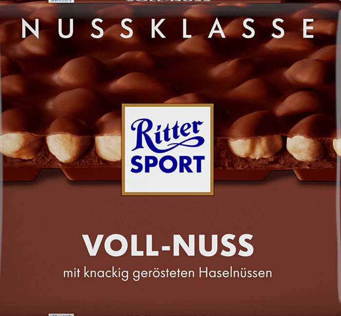 Ritter Sport Nussklasse Schokolade Voll-Nuss 100g