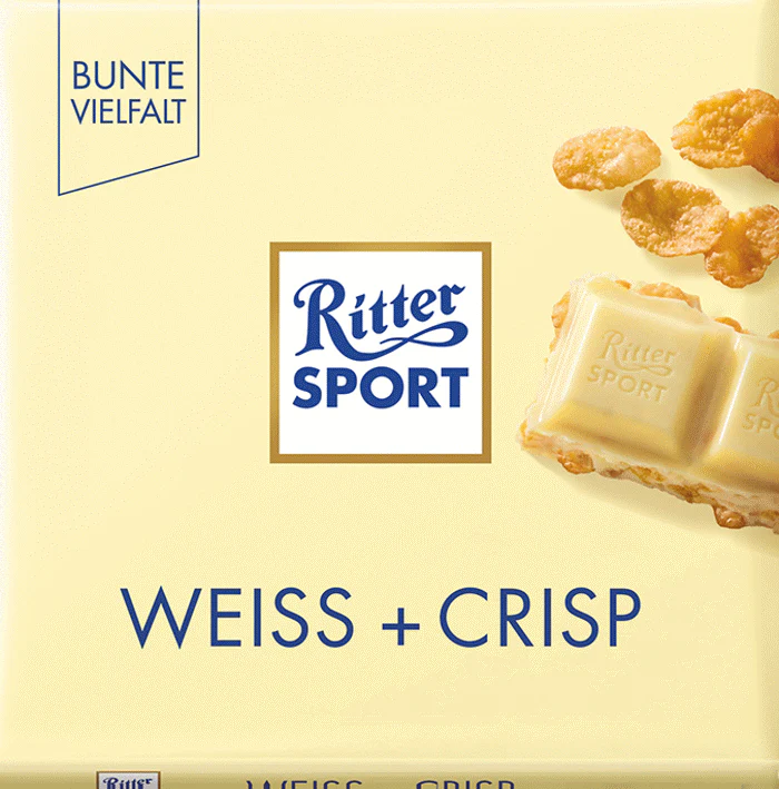 Ritter Sport Schokolade Weiss + Crisp 100g