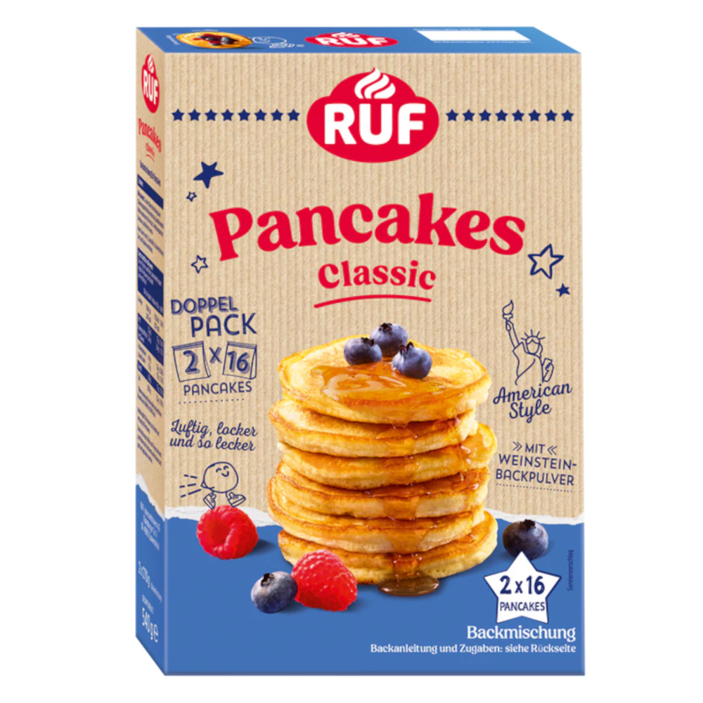 RUF Pancakes Classic Backmischung 2er Pack á 270g / 2 x 9.52oz