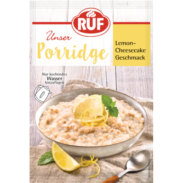 RUF Porridge Lemon-Cheesecake Geschmack 65g / 2.29oz