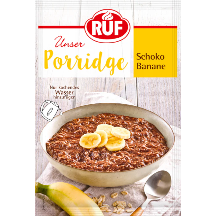 RUF Porridge Schokolade Banane 65g / 2.29oz