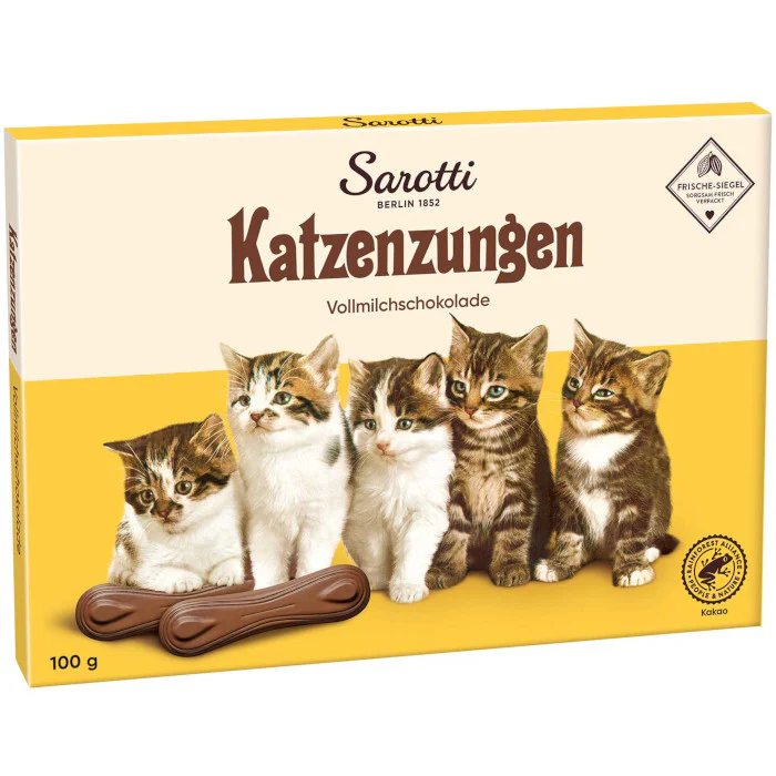 Sarotti Katzenzungen Vollmilchschokolade 100g / 3.52oz
