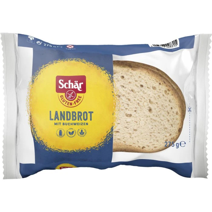 SchÀr Landbrot mit Buchweizen in Scheiben Glutenfrei 275g / 9.7oz