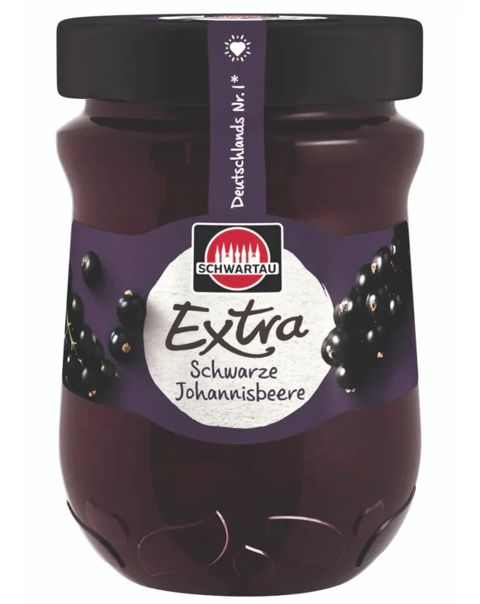Schwartau Extra Fruchtaufstrich Schwarze Johannisbeere 340g / 11.99 oz