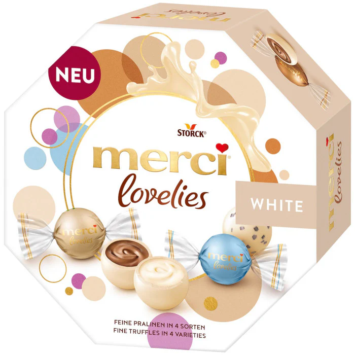 Storck Merci lovelies White Pralinenkugeln 185g / 6.52oz