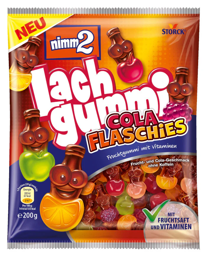 Storck nimm2 Lachgummi Cola Flaschies 200g / 7.05 oz
