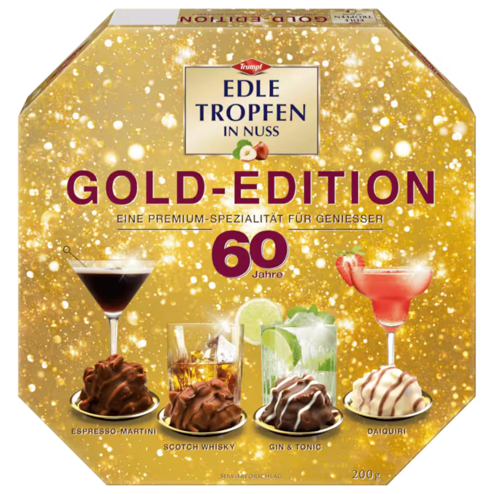 Trumpf Edle Tropfen in Nuss "GOLD EDITION" 200g / 7oz
