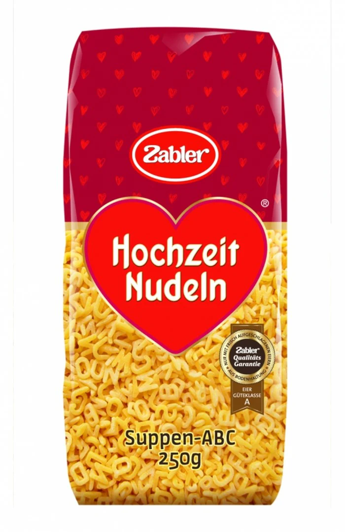 Zabler Hochzeit Nudeln Suppen ABC Buchstabennudeln 250g